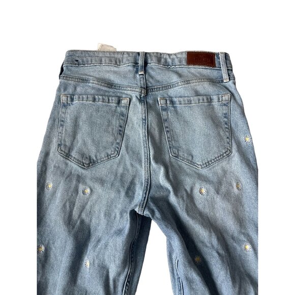 HOLLISTER Daisy Embroidered Straight Leg Jeans Sz 27 - Picture 8 of 8